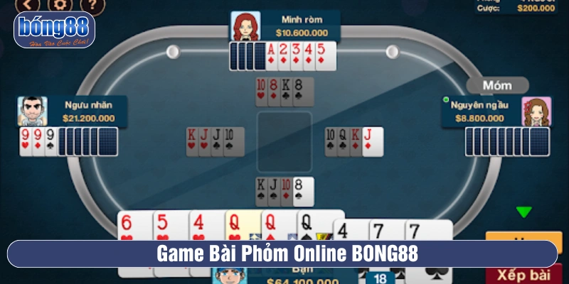Cá cược game bài Phỏm đổi thưởng hấp dẫn